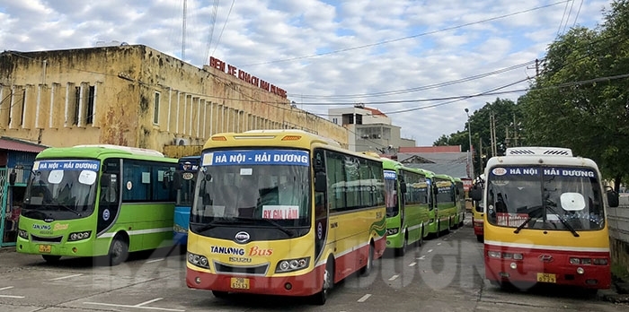 Sở Giao thông vận tải vừa có văn bản cho phép vận tải hành khách tuyến cố định và tuyến buýt liên tỉnh từ Hải Dương đ